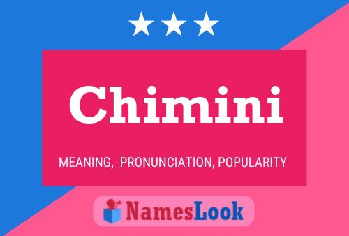 Affiche de nom Chimini