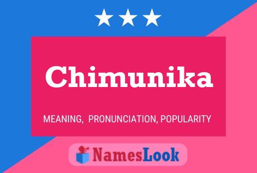 Affiche de nom Chimunika