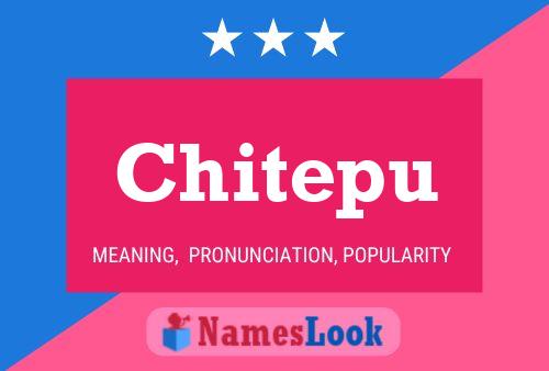 Affiche de nom Chitepu