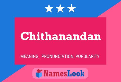 Affiche de nom Chithanandan