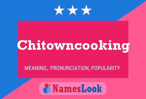 Affiche de nom Chitowncooking