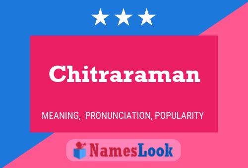 Affiche de nom Chitraraman