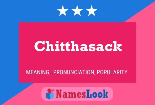 Affiche de nom Chitthasack