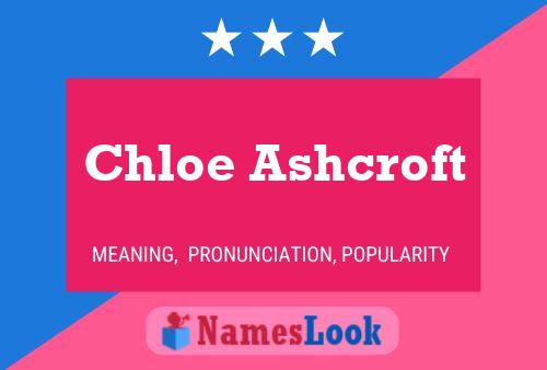 Affiche de nom Chloe Ashcroft