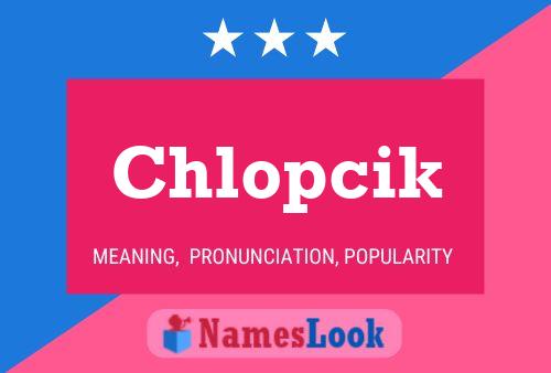 Affiche de nom Chlopcik