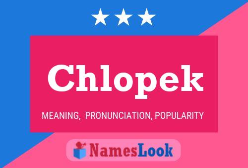 Affiche de nom Chlopek