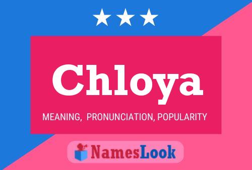 Affiche de nom Chloya