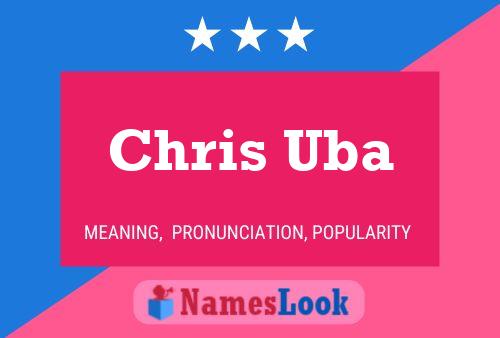 Affiche de nom Chris Uba