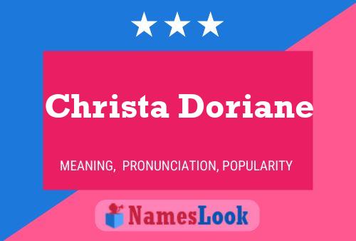 Affiche de nom Christa Doriane