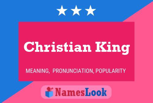 Affiche de nom Christian King