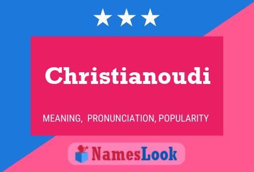 Affiche de nom Christianoudi