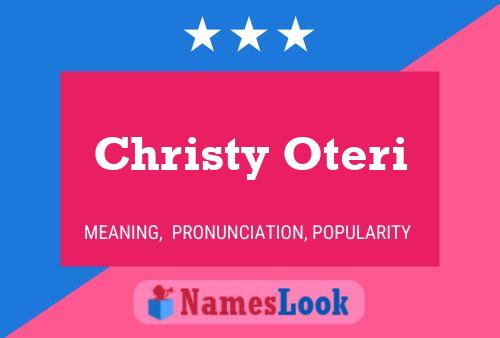 Affiche de nom Christy Oteri