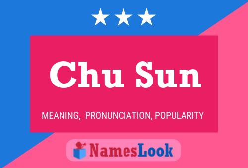 Affiche de nom Chu Sun