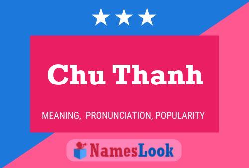 Affiche de nom Chu Thanh