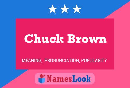 Affiche de nom Chuck Brown