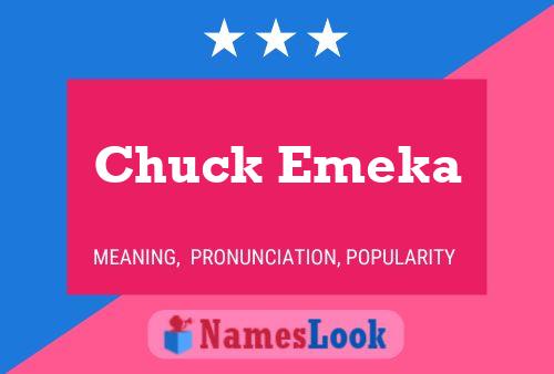 Affiche de nom Chuck Emeka