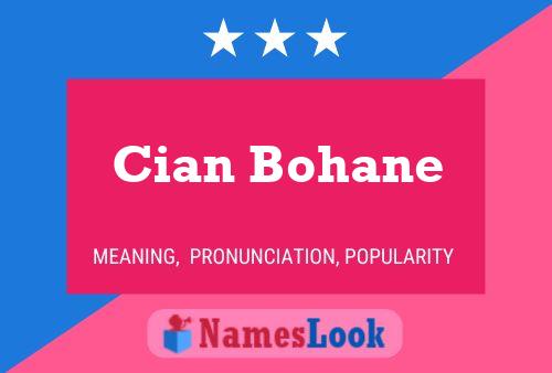 Affiche de nom Cian Bohane