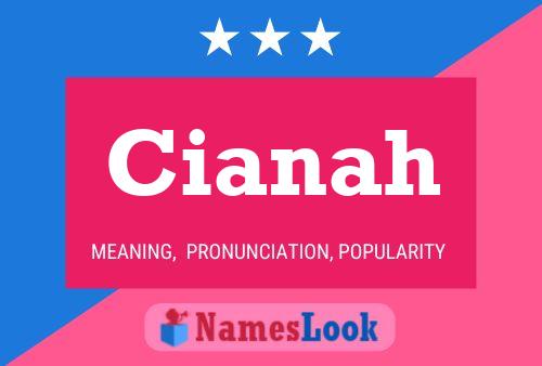 Affiche de nom Cianah