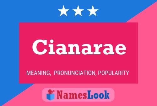 Affiche de nom Cianarae