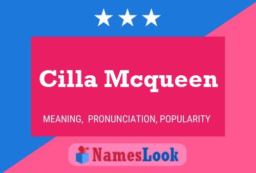 Affiche de nom Cilla Mcqueen