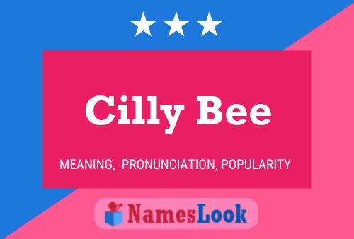 Affiche de nom Cilly Bee