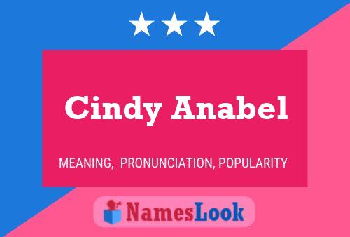 Affiche de nom Cindy Anabel