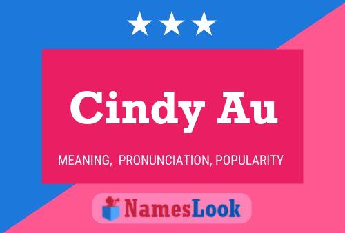 Affiche de nom Cindy Au