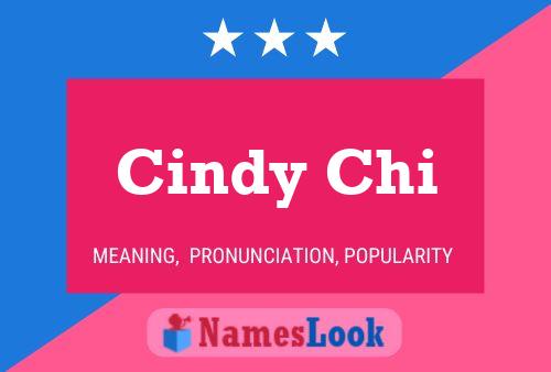 Affiche de nom Cindy Chi