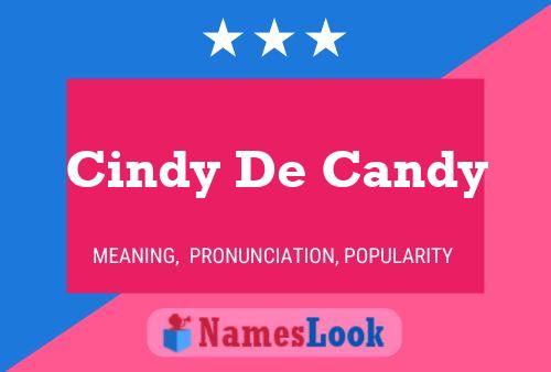 Affiche de nom Cindy De Candy