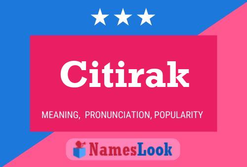 Affiche de nom Citirak