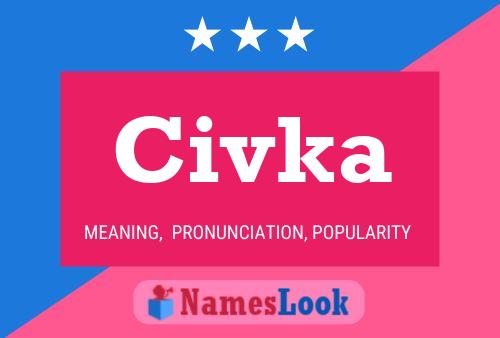 Affiche de nom Civka