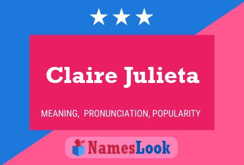 Affiche de nom Claire Julieta