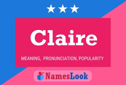 Affiche de nom Claire