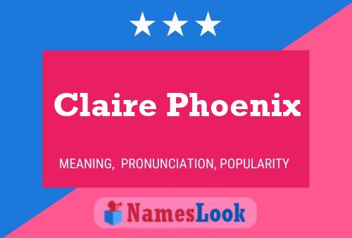 Affiche de nom Claire Phoenix