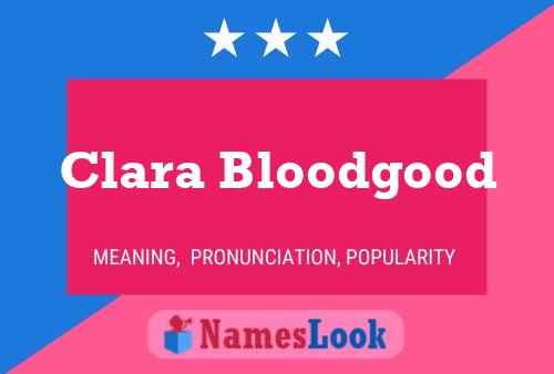 Affiche de nom Clara Bloodgood