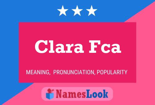 Affiche de nom Clara Fca