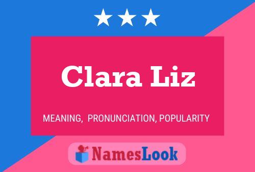 Affiche de nom Clara Liz