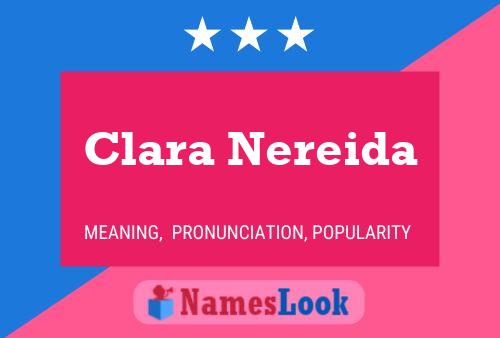 Affiche de nom Clara Nereida