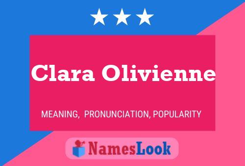 Affiche de nom Clara Olivienne