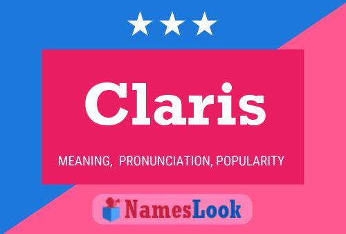 Affiche de nom Claris