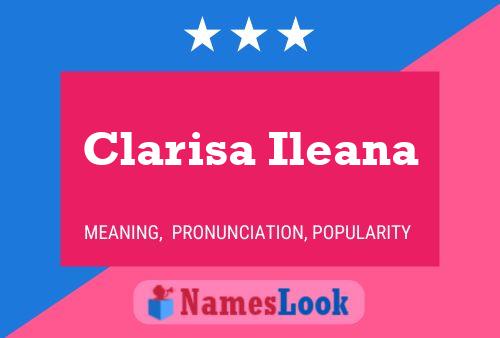 Affiche de nom Clarisa Ileana