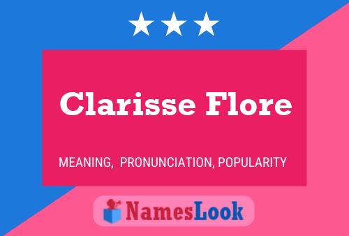 Affiche de nom Clarisse Flore