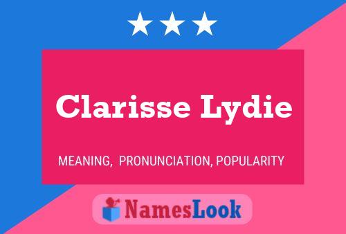 Affiche de nom Clarisse Lydie