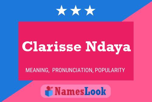 Affiche de nom Clarisse Ndaya