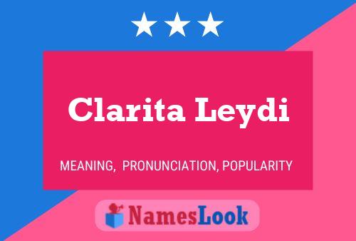 Affiche de nom Clarita Leydi