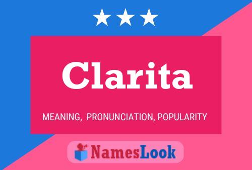 Affiche de nom Clarita