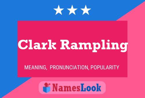 Affiche de nom Clark Rampling