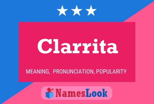 Affiche de nom Clarrita