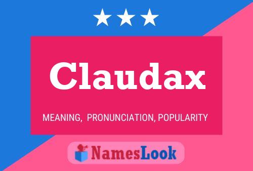 Affiche de nom Claudax