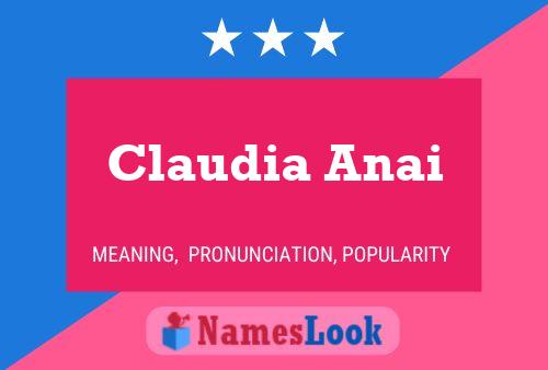 Affiche de nom Claudia Anai